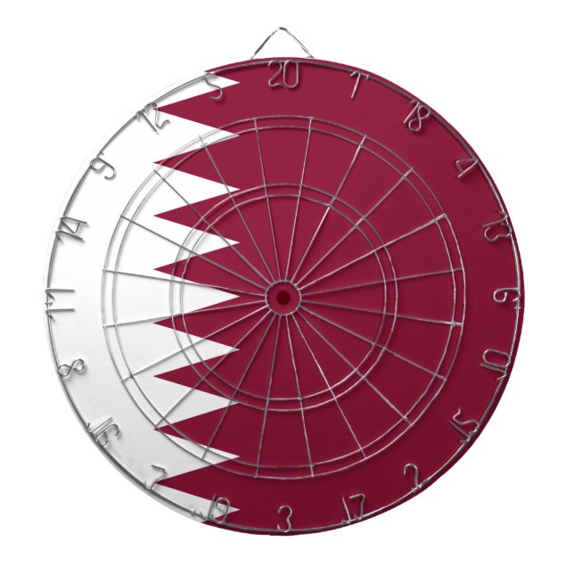 Flagge Katars Dartscheibe (vorne)
