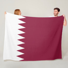 Flagge Katars Fleecedecke