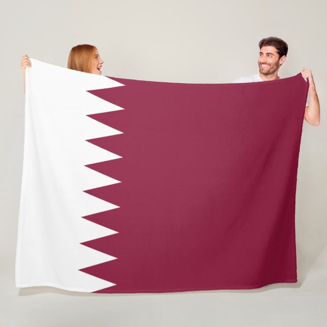 Flagge Katars Fleecedecke (Beispiel)