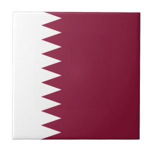 Flagge Katars Fliese