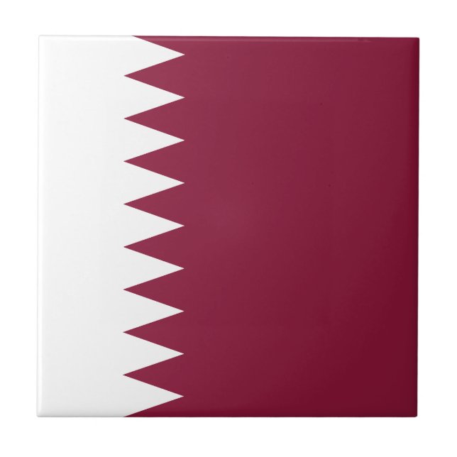 Flagge Katars Fliese (Vorderseite)