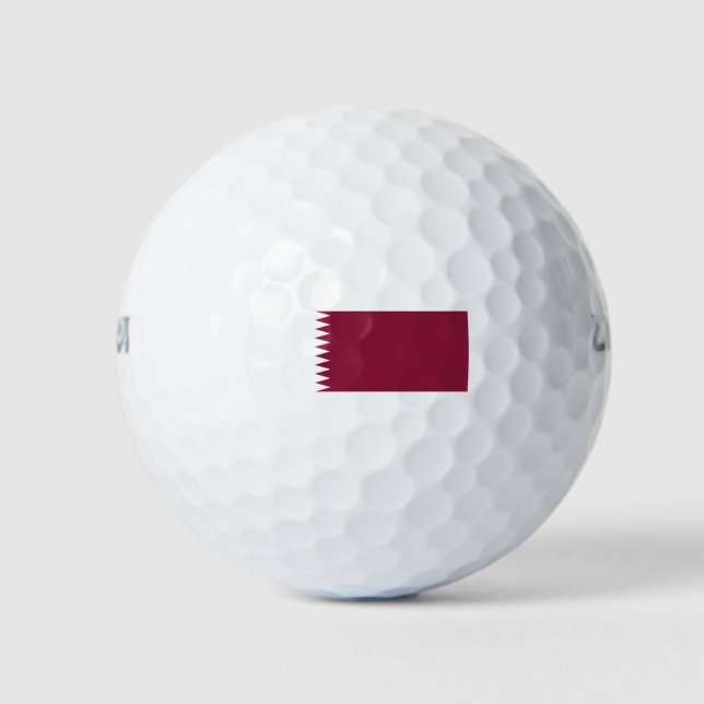 Flagge Katars Golfball (Vorderseite)