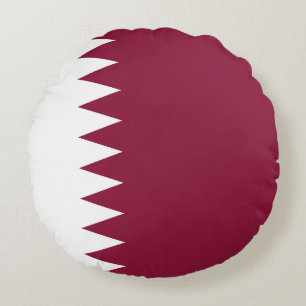 Flagge Katars Rundes Kissen