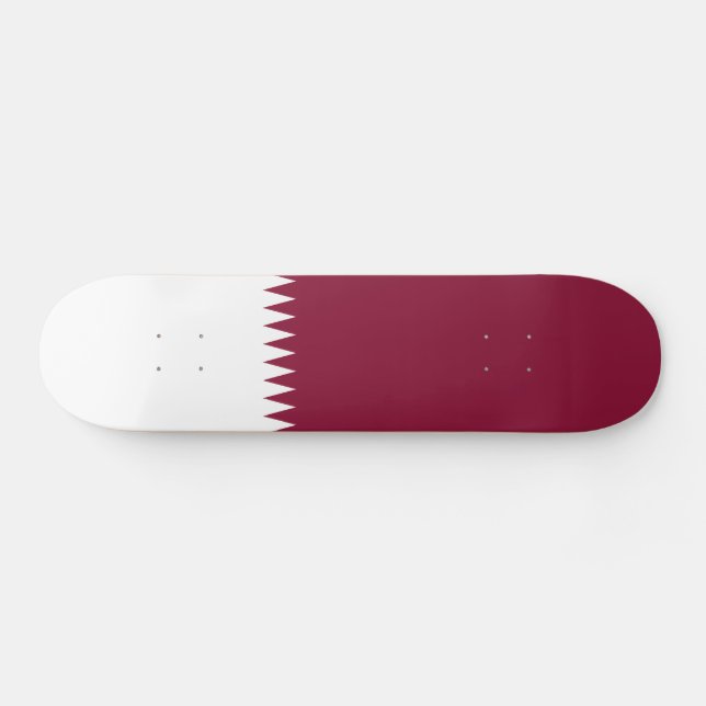 Flagge Katars Skateboard (Horizontal)