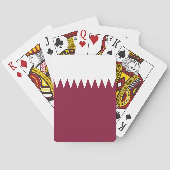 Flagge Katars Spielkarten (Rückseite)