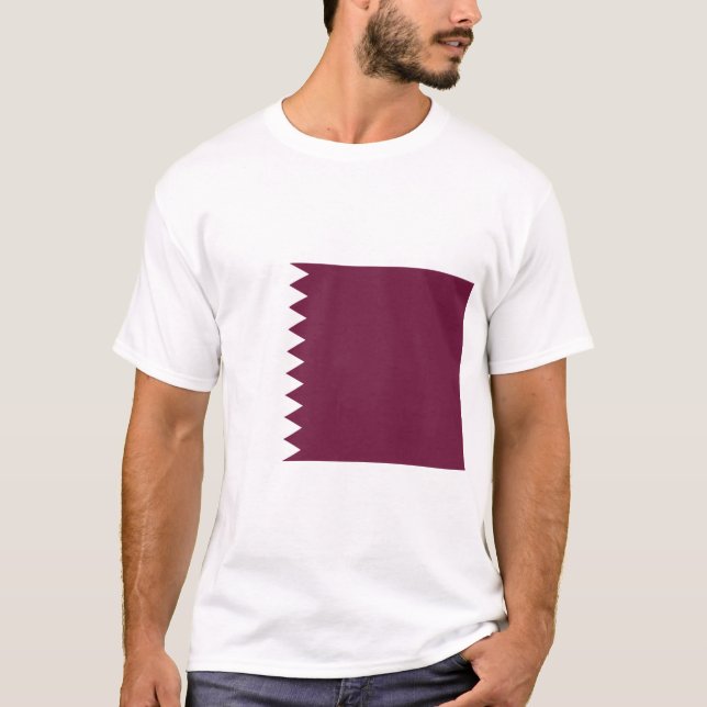Flagge Katars T-Shirt (Vorderseite)