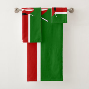 Flagge Kenias Badhandtuch Set