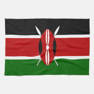 Flagge Kenias Bendera ya Kenia Geschirrtuch