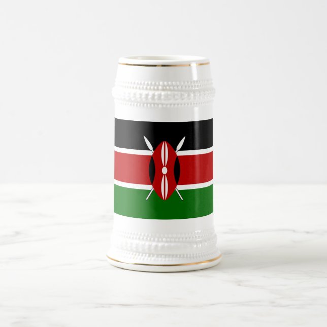 Flagge Kenias Bierglas (Mittel)