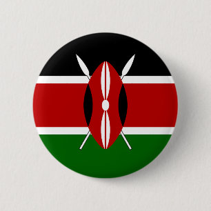 Flagge Kenias Button