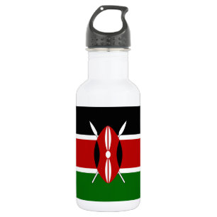Flagge Kenias Edelstahlflasche