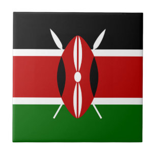 Flagge Kenias Fliese