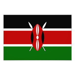 Flagge Kenias Fotodruck