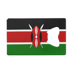 Flagge Kenias Geldbeutel Flaschenöffner