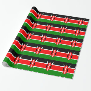Flagge Kenias Geschenkpapier
