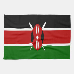 Flagge Kenias Geschirrtuch
