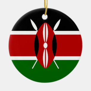 Flagge Kenias Keramik Ornament