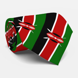 Flagge Kenias Krawatte