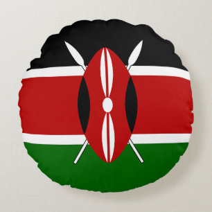 Flagge Kenias Rundes Kissen