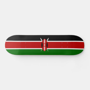 Flagge Kenias Skateboard