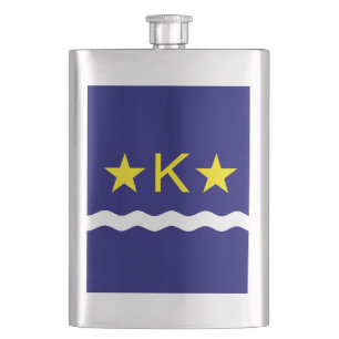 Flagge Kinshasa, Hip Flask im Kongo Flachmann