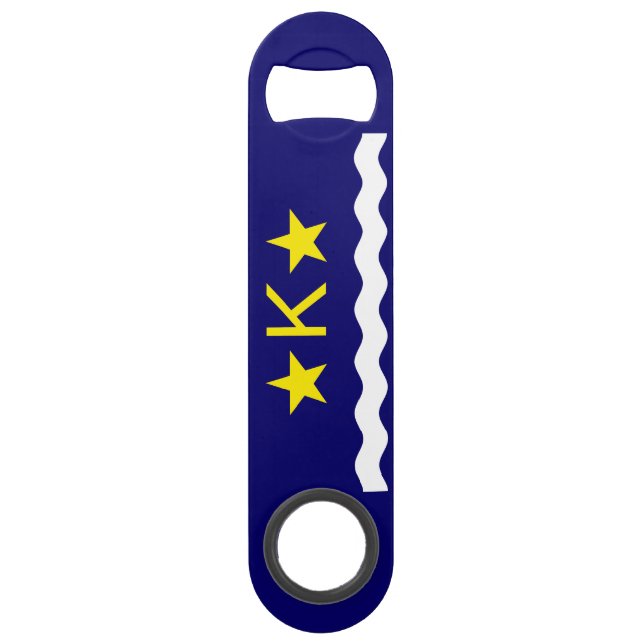 Flagge Kinshasa, Kongo Speed Bottle Opener Speed Flaschenöffner (Vorderseite)