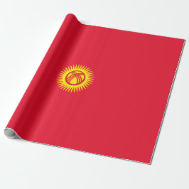 Flagge Kirgisistans Geschenkpapier