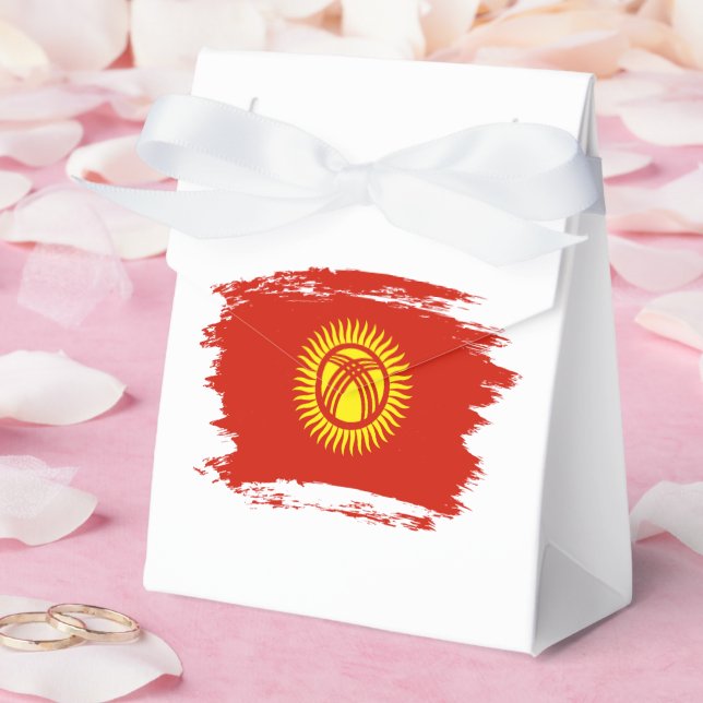 Flagge Kirgisistans Geschenkschachtel (Hochzeit)