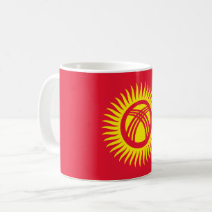 Flagge Kirgisistans Kaffeetasse