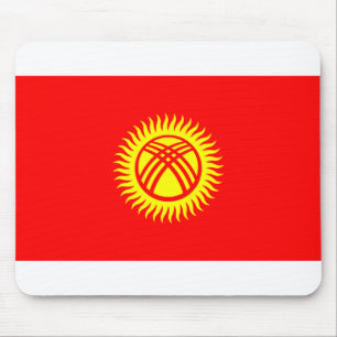 Flagge Kirgisistans Mousepad