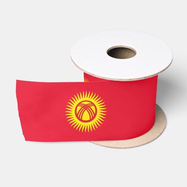 Flagge Kirgisistans Satinband (Spule)