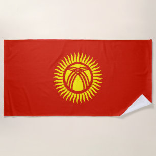 Flagge Kirgisistans Strandtuch