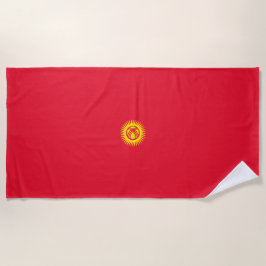 Flagge Kirgisistans Strandtuch