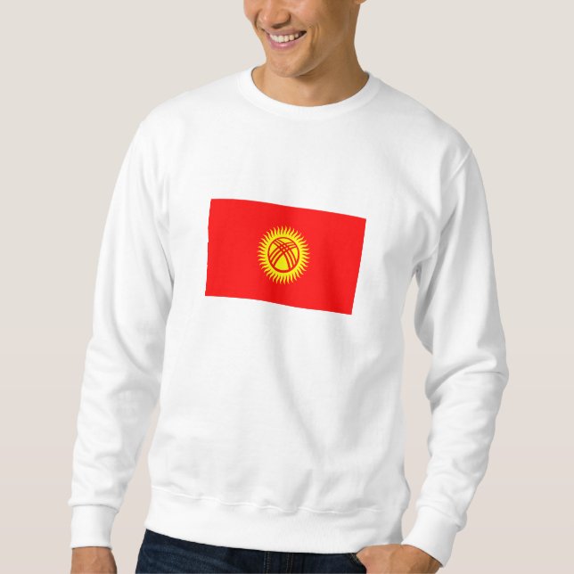 Flagge Kirgisistans Sweatshirt (Vorderseite)