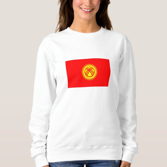 Flagge Kirgisistans Sweatshirt (Vorderseite)