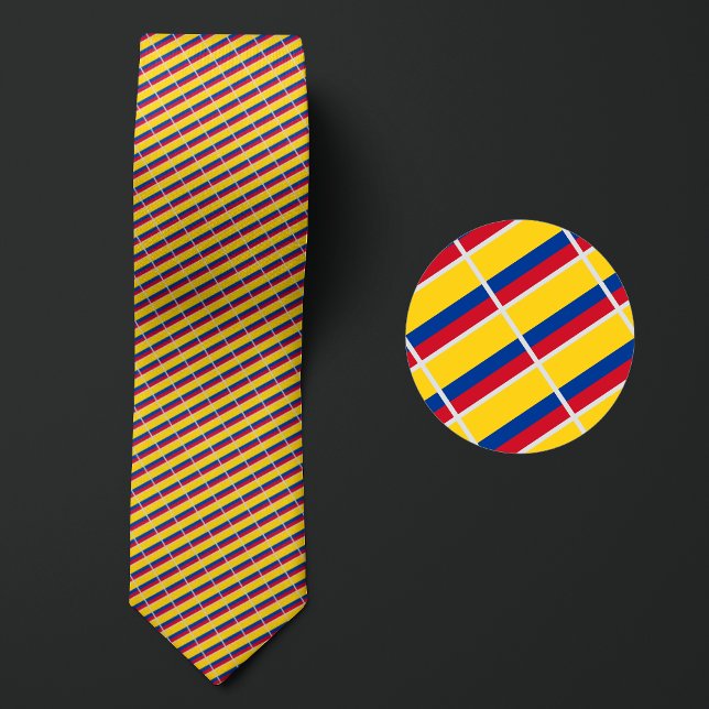 Flagge Kolumbien Muster Krawatte (Von Creator hochgeladen)