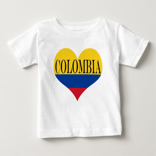 Flagge Kolumbiens - Bandera De Colombia Baby T-shirt (Vorderseite)