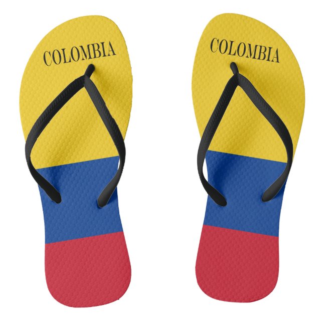 Flagge Kolumbiens - Bandera De Colombia Flip Flops (Fußbett)