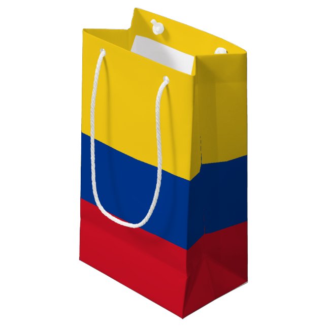 Flagge Kolumbiens - Bandera De Colombia Kleine Geschenktüte (Vorderseite Schrägansicht)