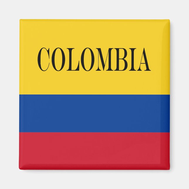 Flagge Kolumbiens - Bandera De Colombia Magnet (Vorne)
