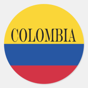 Flagge Kolumbiens - Bandera De Colombia Runder Aufkleber