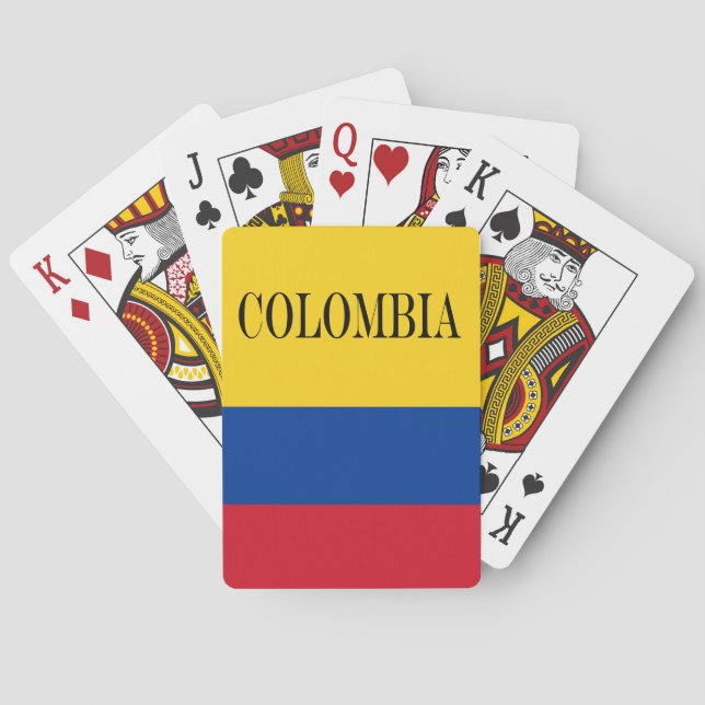 Flagge Kolumbiens - Bandera De Colombia Spielkarten (Rückseite)