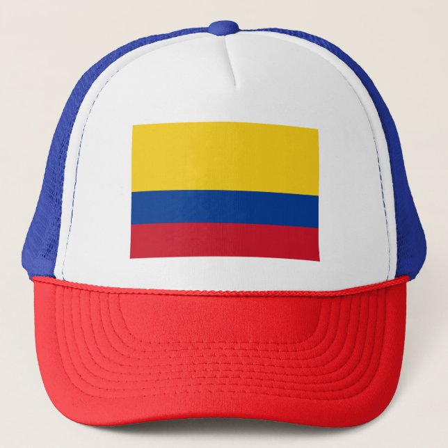 Flagge Kolumbiens - Bandera de Colombia Truckerkappe (Vorderseite)