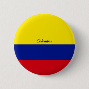 Flagge Kolumbiens Button