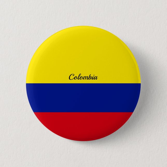 Flagge Kolumbiens Button (Vorderseite)