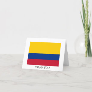 Flagge Kolumbiens Dankeskarte