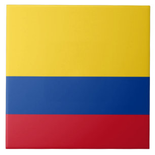 Flagge Kolumbiens Fliese