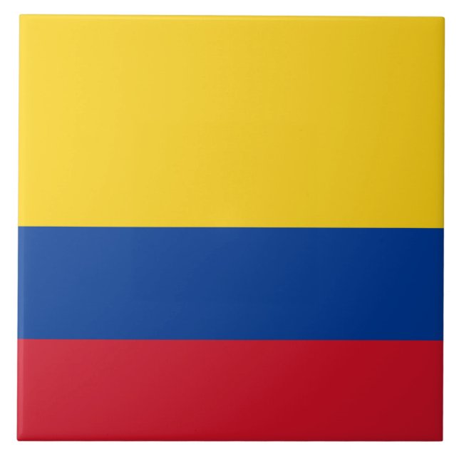 Flagge Kolumbiens Fliese (Vorderseite)