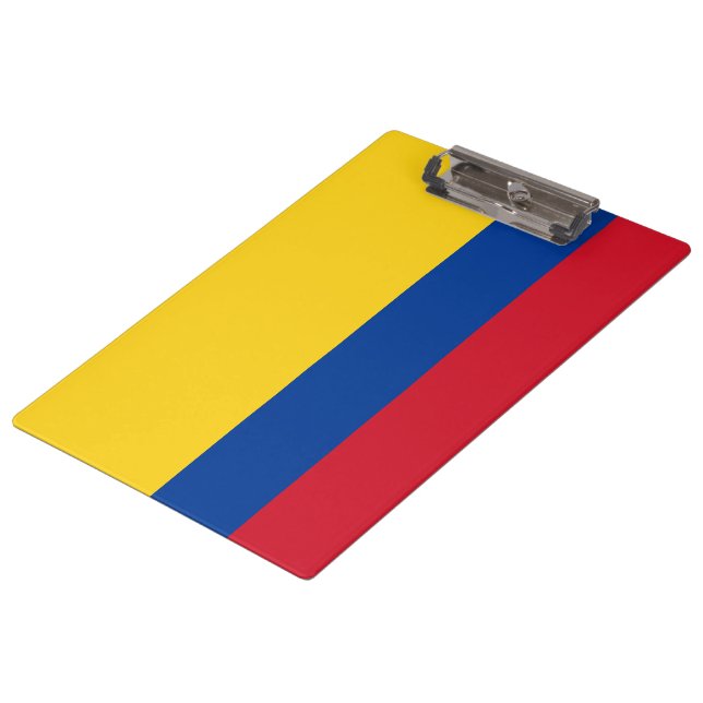 Flagge Kolumbiens Klemmbrett (Schrägansicht)