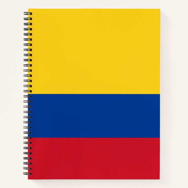Flagge Kolumbiens Notizbuch (Vorderseite)